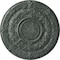 Ekena Millwork Dauphine Ceiling Medallion (Canopies up to 13 1/4"), 33 7/8"OD x 1 3/8"P, Athenian Green Crackle CM33DAAGC - alternate 1